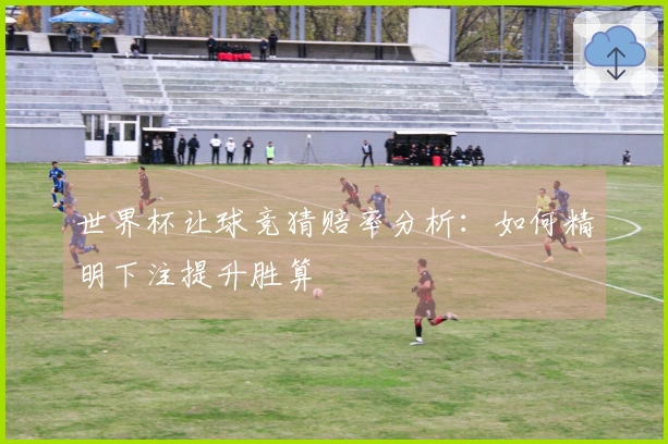 世界杯让球竞猜赔率分析：如何精明下注提升胜算